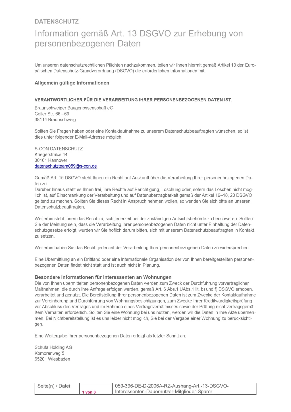 Verilerin toplanmasını, veri denetleyicisinin iletişim bilgilerini ve kişisel verilerle ilgili hakları boş bir sayfada açıklayan Alman Genel Veri Koruma Yönetmeliği'ne (GDPR) bir referans.